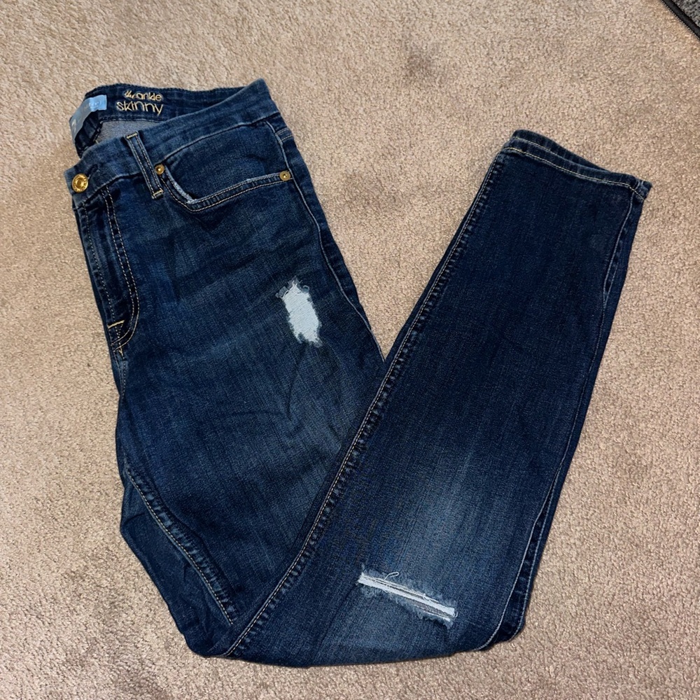 7 for all Mankind the ankle skinny